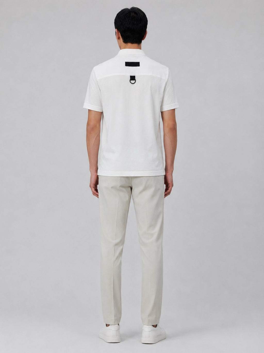 Moncler Zip-Up Logo Polo Shirt - view 12
