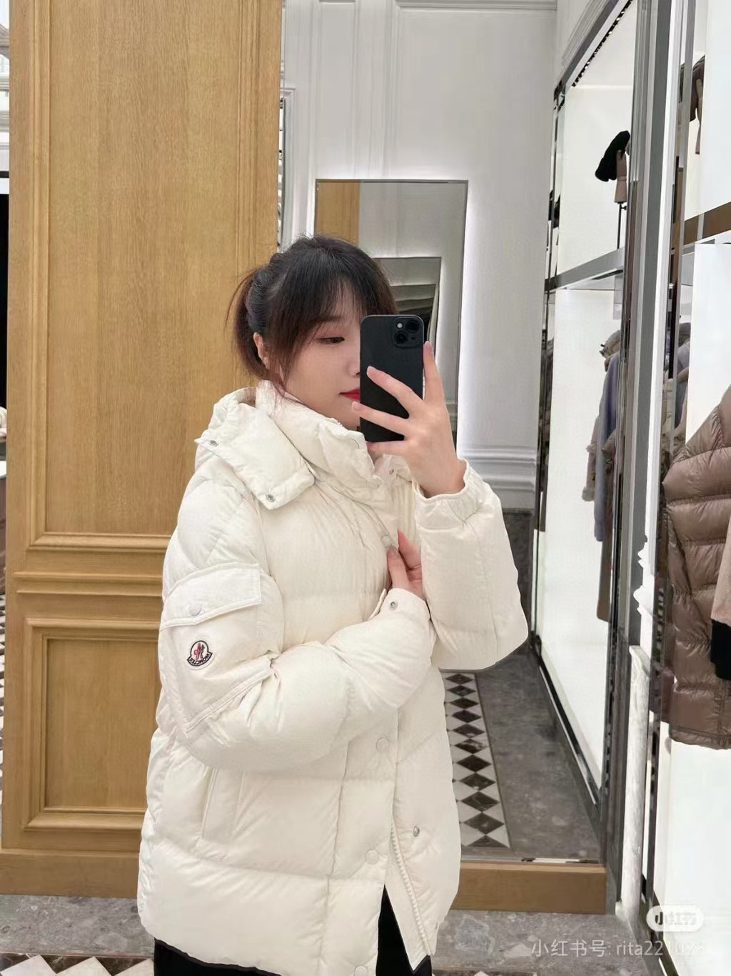 Moncler Maya Zip-Up Down Jacket - view 12