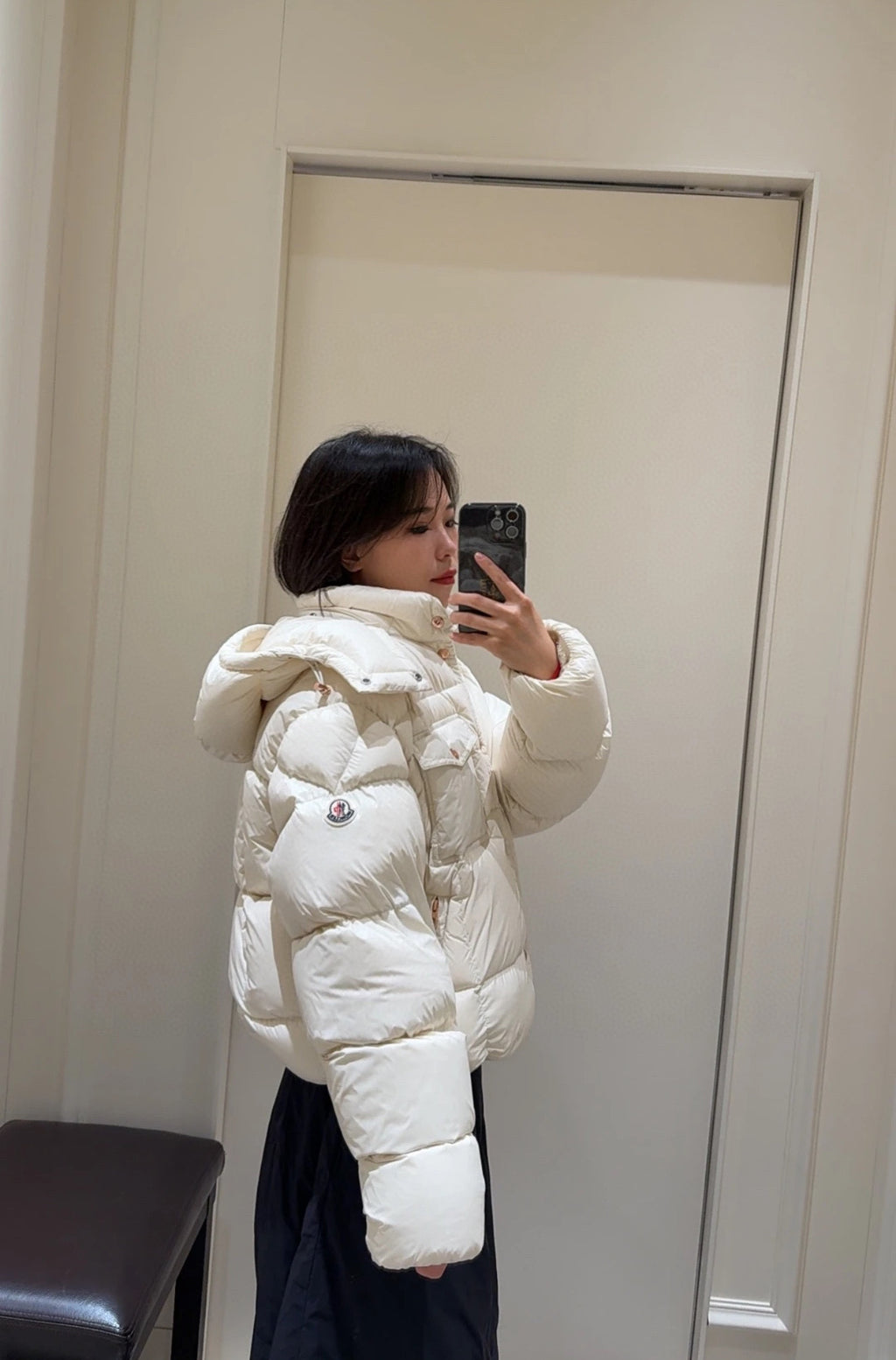Moncler Women's Hooded Zip-Up Down Jacket - view 12