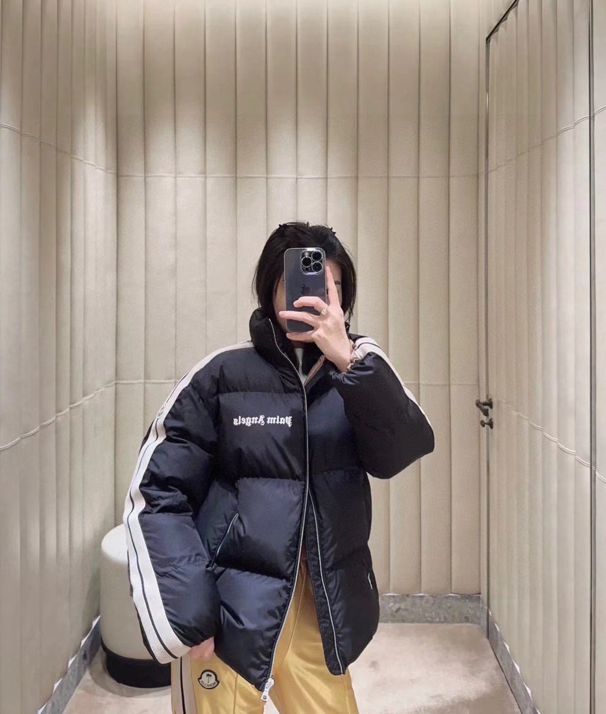 Moncler Embroidered Logo Down Jacket - view 12