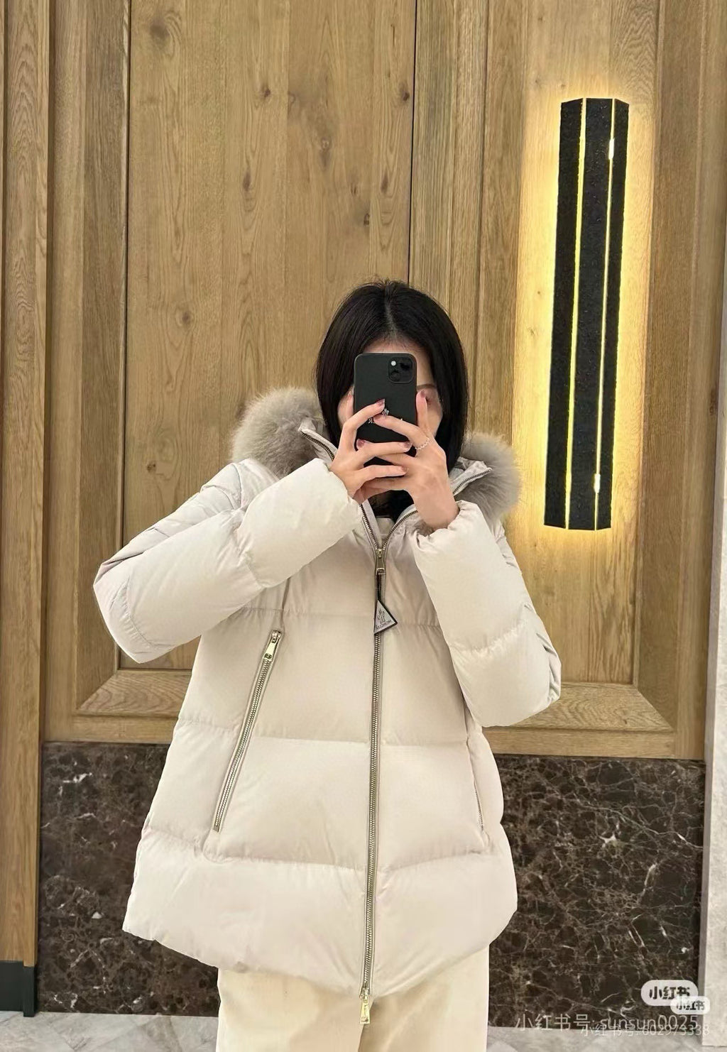 Moncler Women's Hooded Zip-Up Down Jacket - view 12