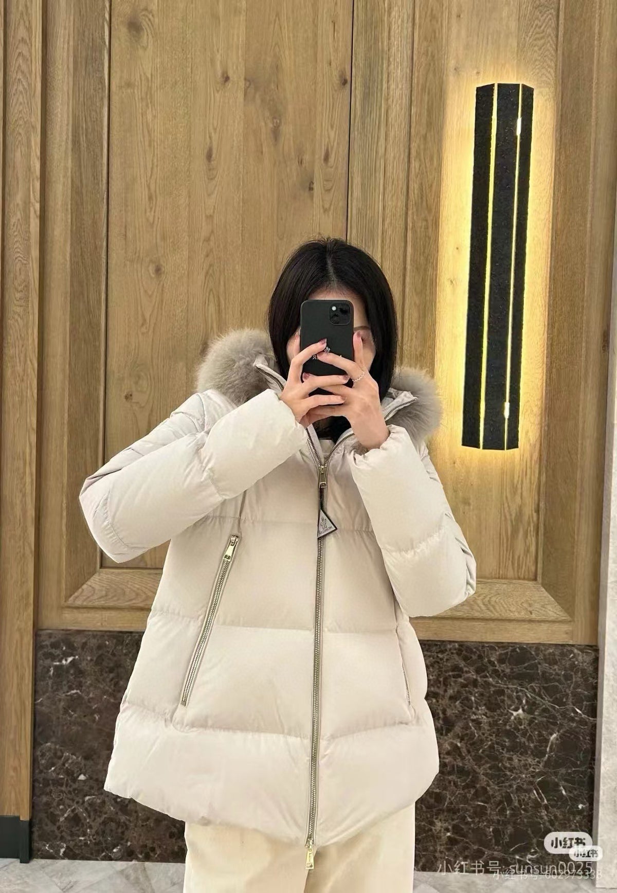 Moncler Women's Hooded Zip-Up Down Jacket - view 12