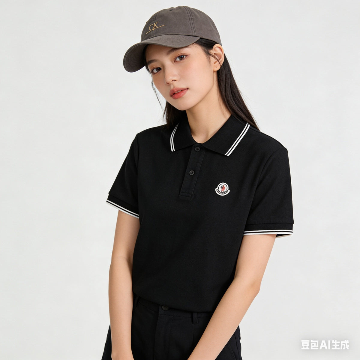 Moncler Logo Lightweight Polo Shirt - view 12