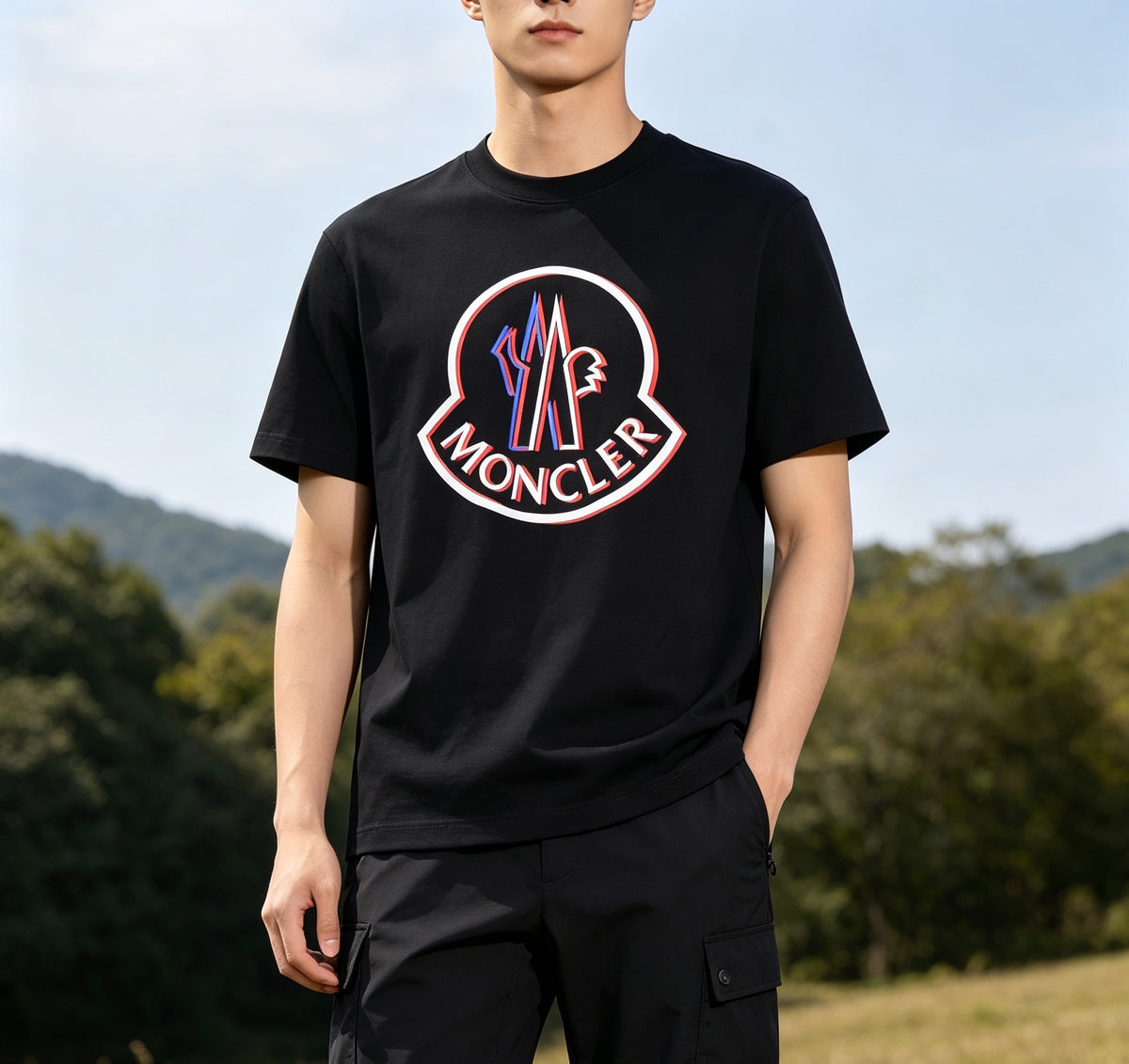 Moncler Graphic Logo Lightweight T-Shirt - view 13