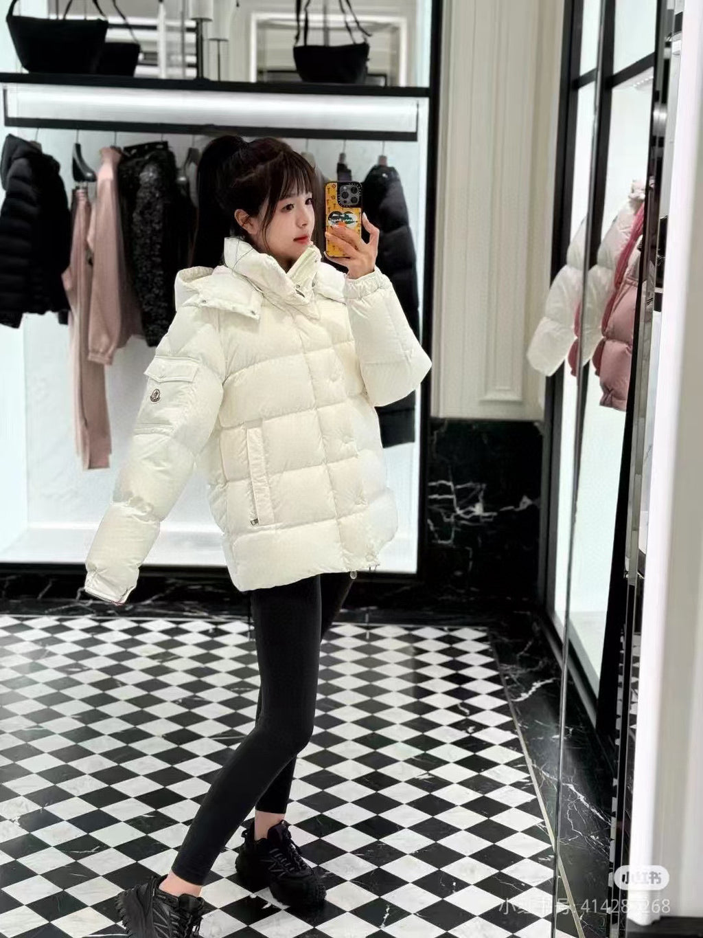Moncler Maya Zip-Up Down Jacket - view 13