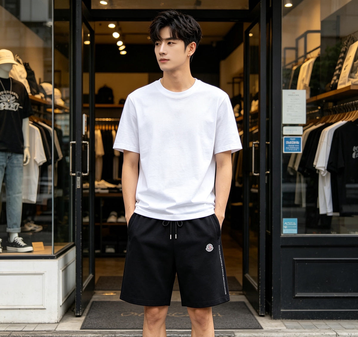 Moncler Embroidered Logo Short - view 13