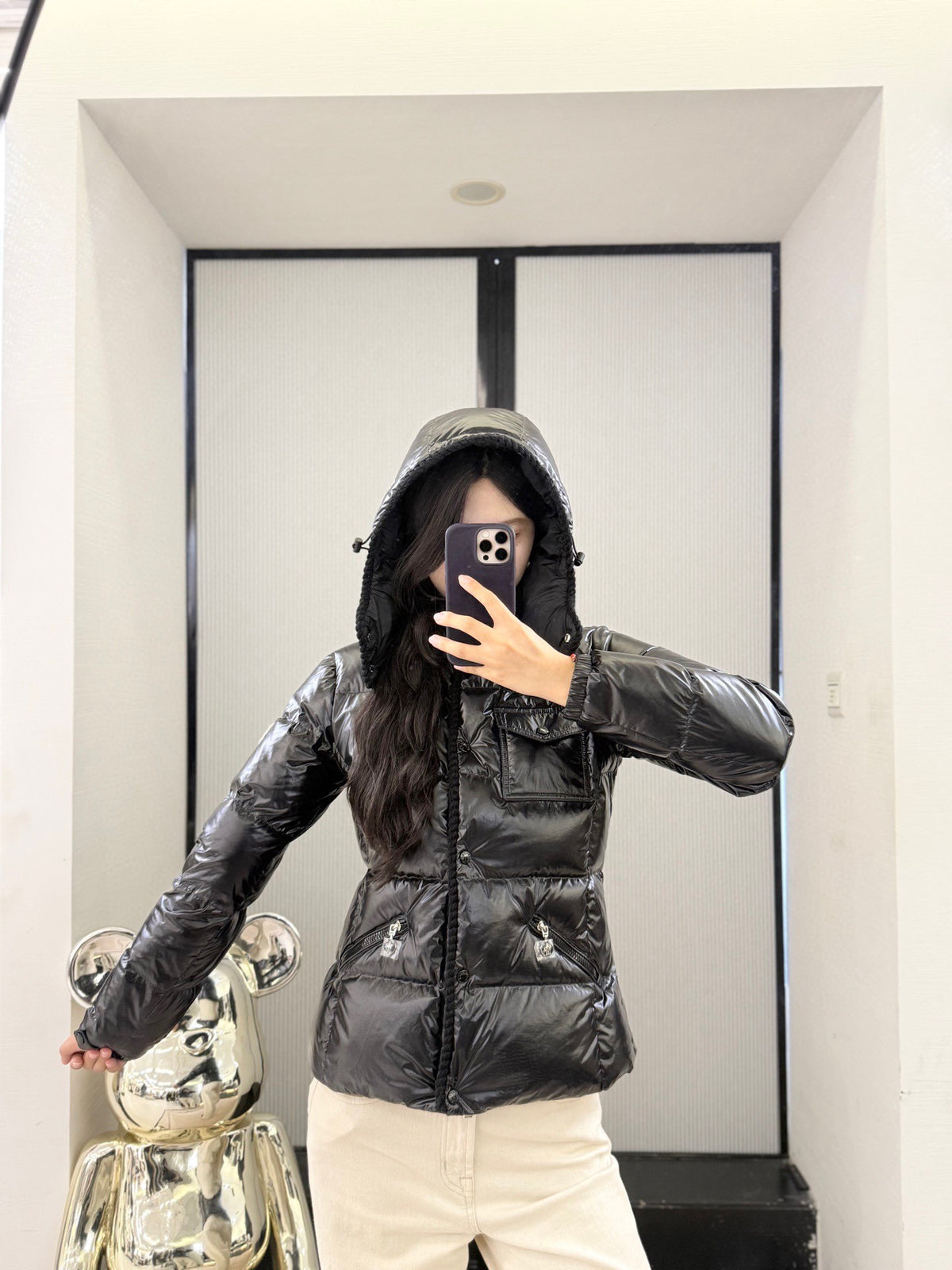 Moncler Women's Hooded Down Jacket - view 13