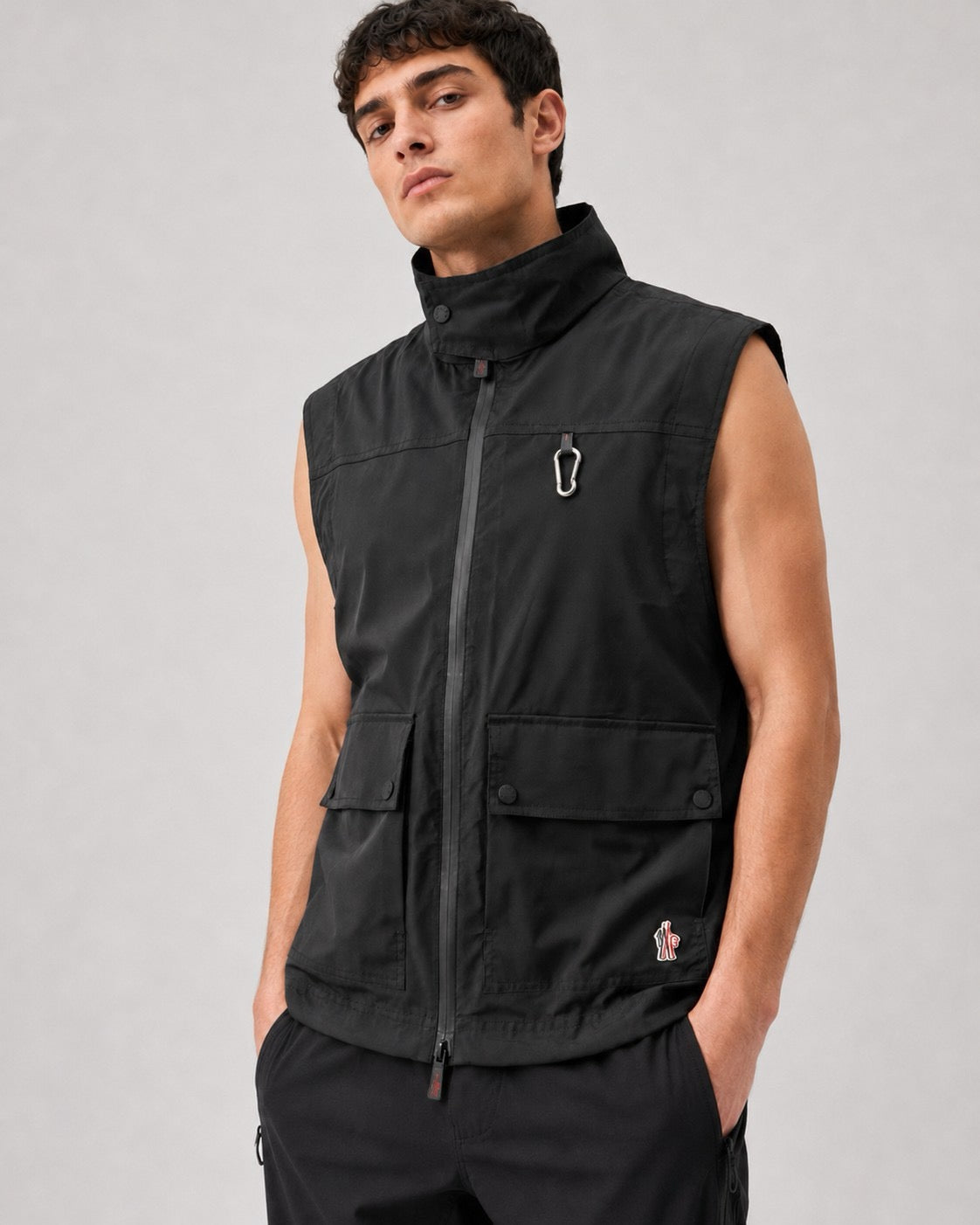 Moncler Zip-Up Graphic Logo Vest - view 13