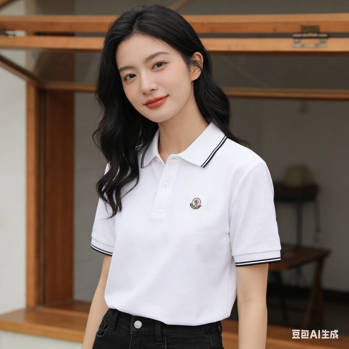 Moncler Logo Lightweight Polo Shirt - view 13