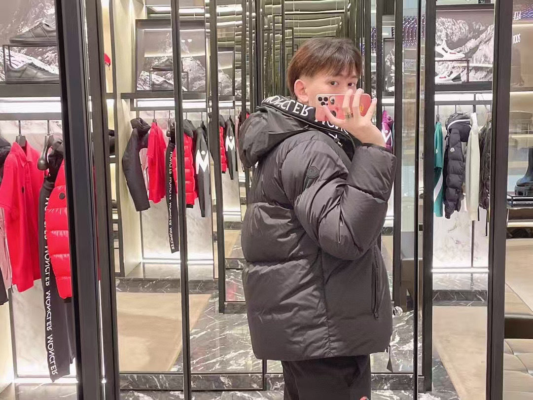 Moncler Hooded Zip-Up Embroidered Down Jacket - view 13