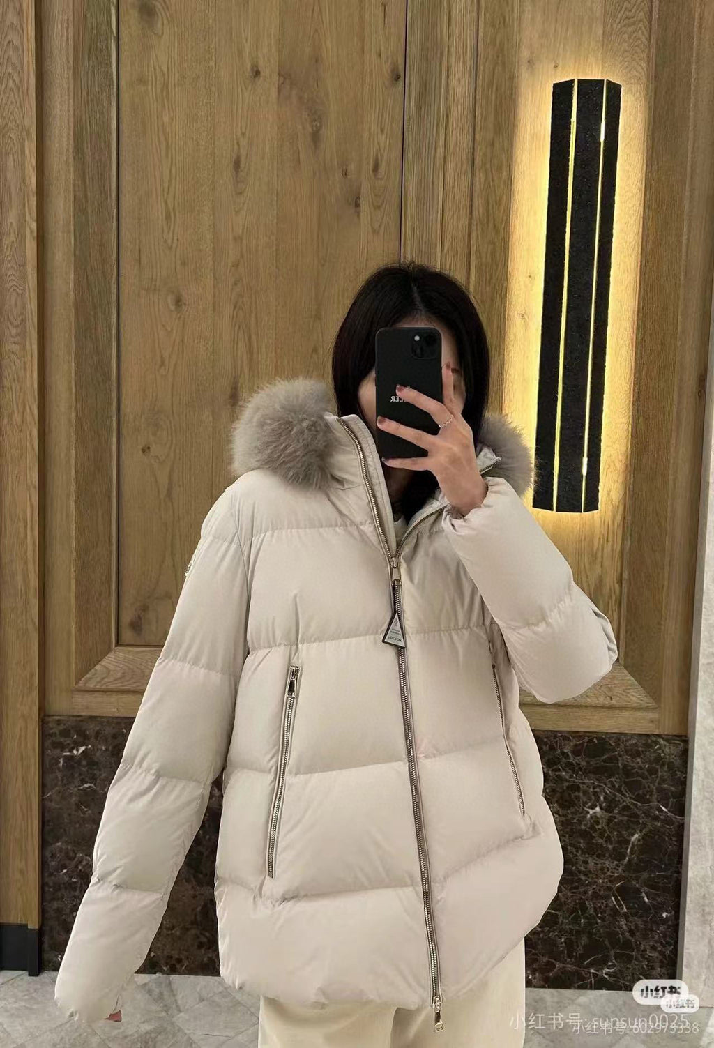 Moncler Women's Hooded Zip-Up Down Jacket - view 13