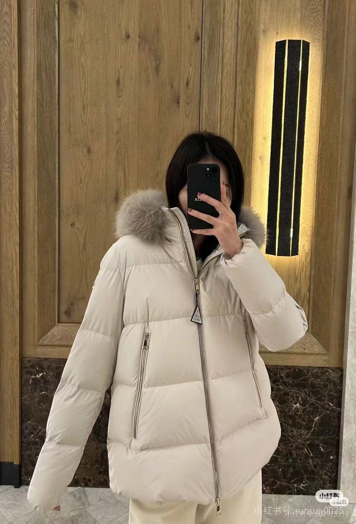 Moncler Women's Hooded Zip-Up Down Jacket - view 13