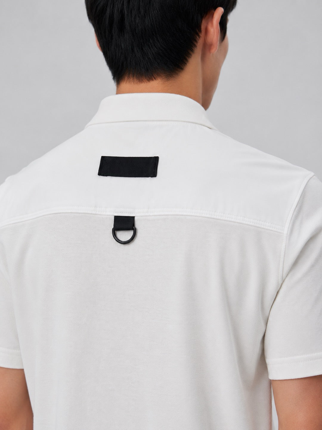 Moncler Zip-Up Logo Polo Shirt - view 13