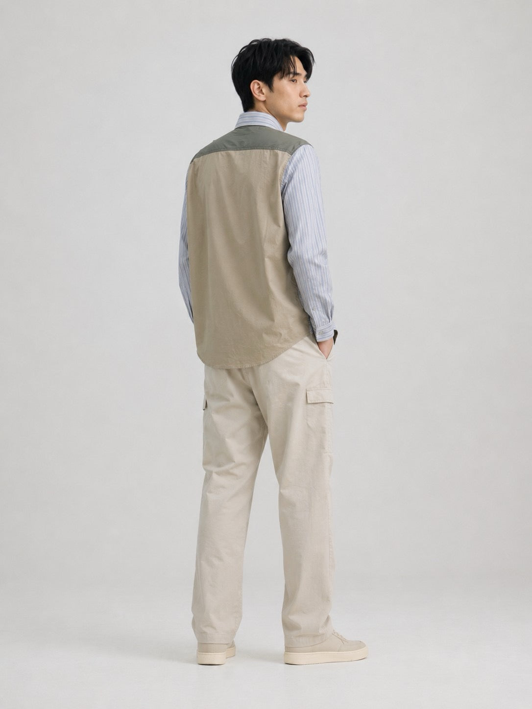 Moncler Zip-Up Graphic Logo Shirt - view 13