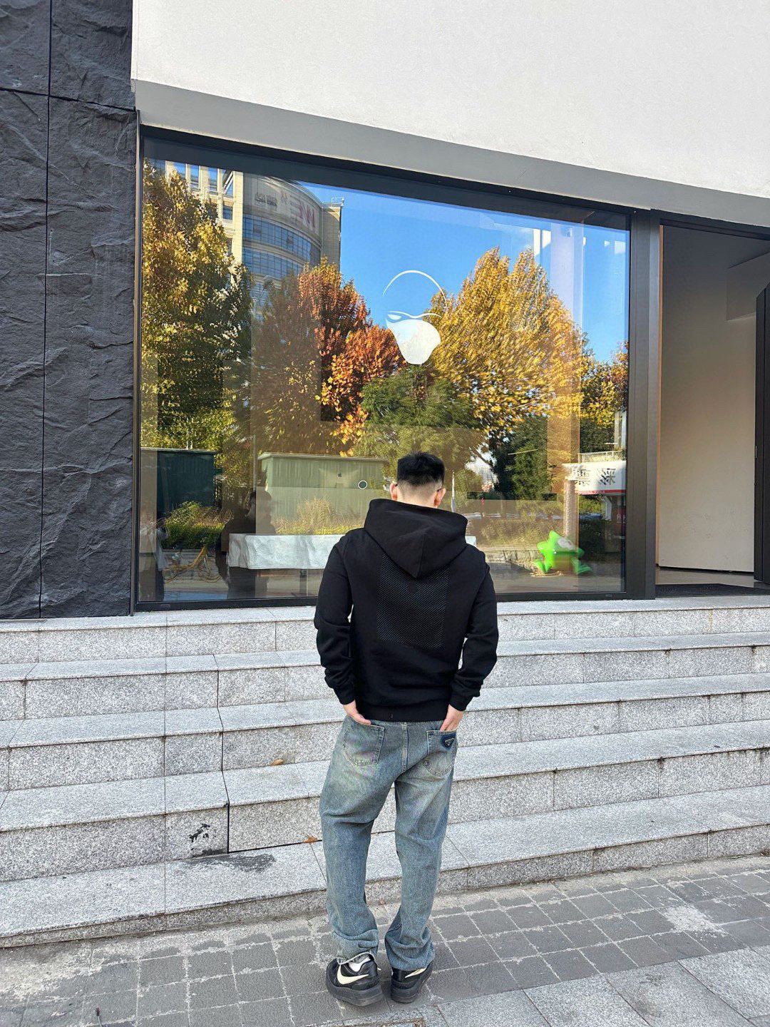 Moncler Hooded Hoodie - Black - view 13