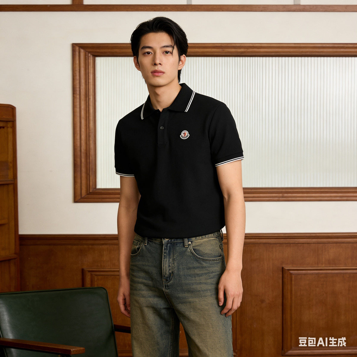 Moncler Logo Lightweight Polo Shirt - view 14