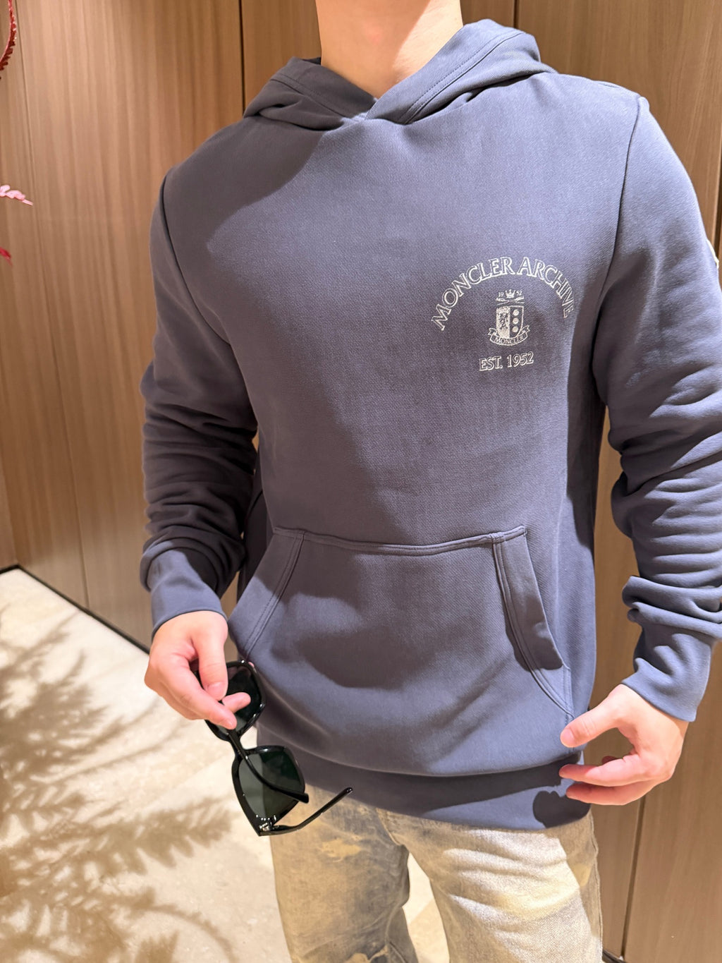 Moncler Hooded Embroidered Hoodie - view 14