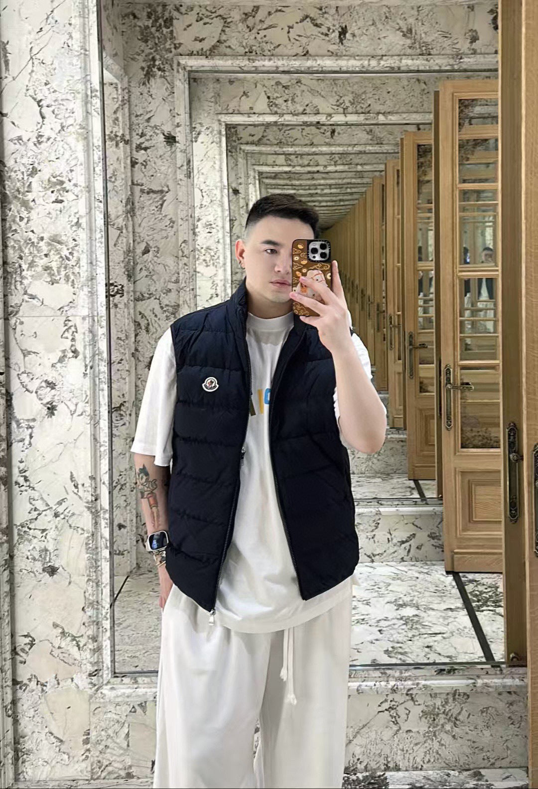 Moncler Men's Zip-Up Logo Vest - view 14