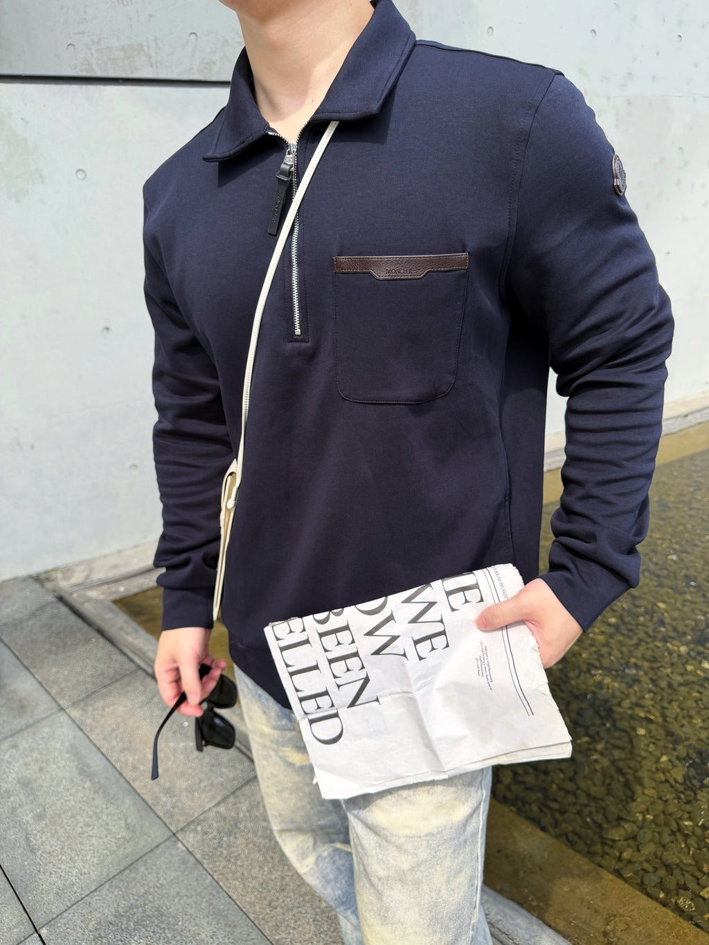 Moncler Zip-Up Embroidered Sweatshirt - view 14