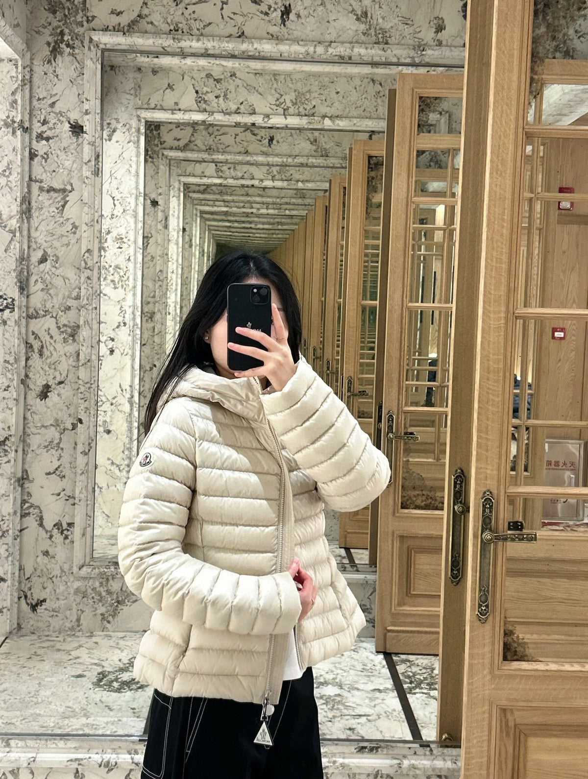 Moncler Women's Hooded Zip-Up Down Jacket - view 15