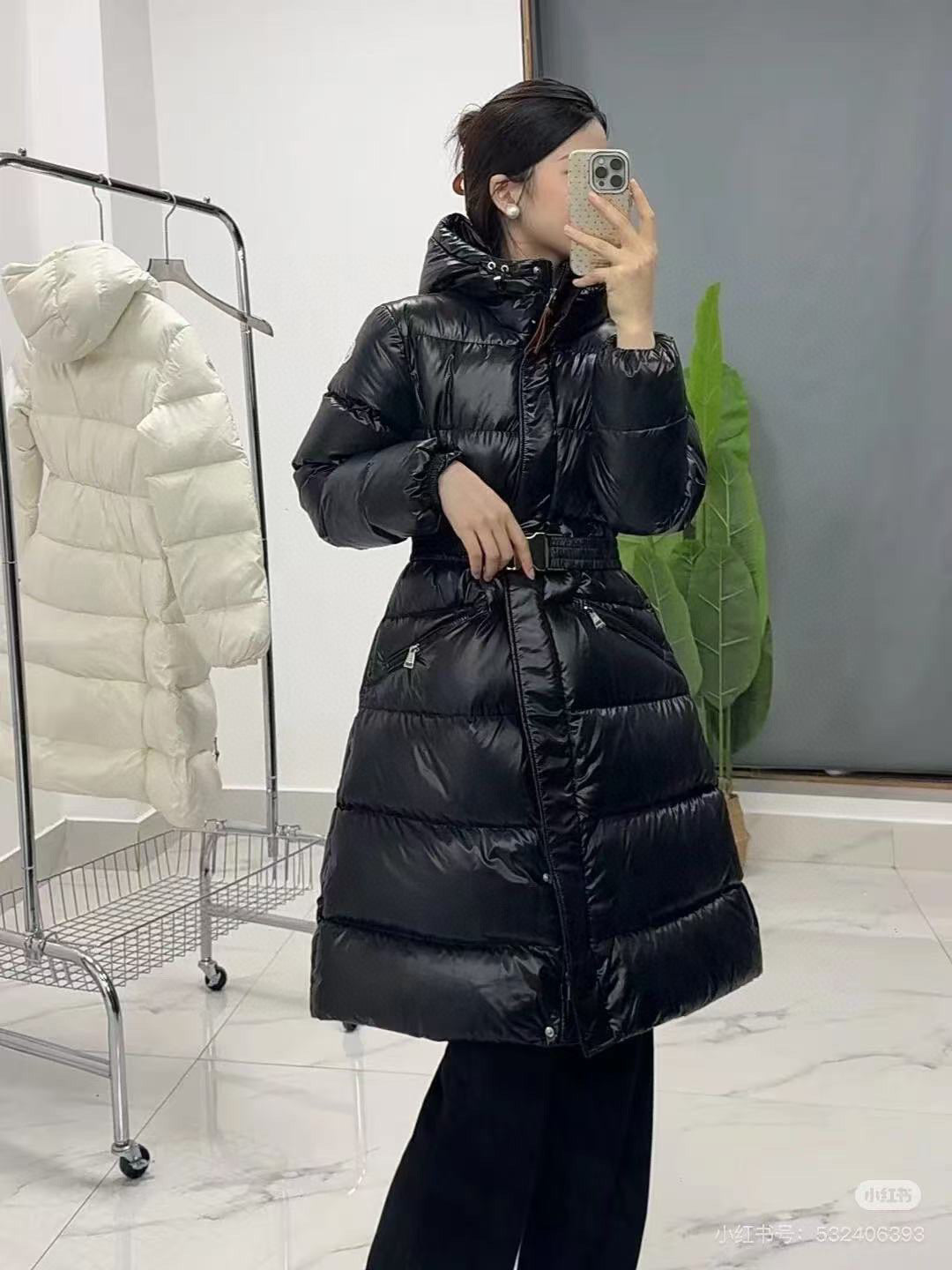 Moncler Women's Hooded Zip-Up Down Jacket - view 15