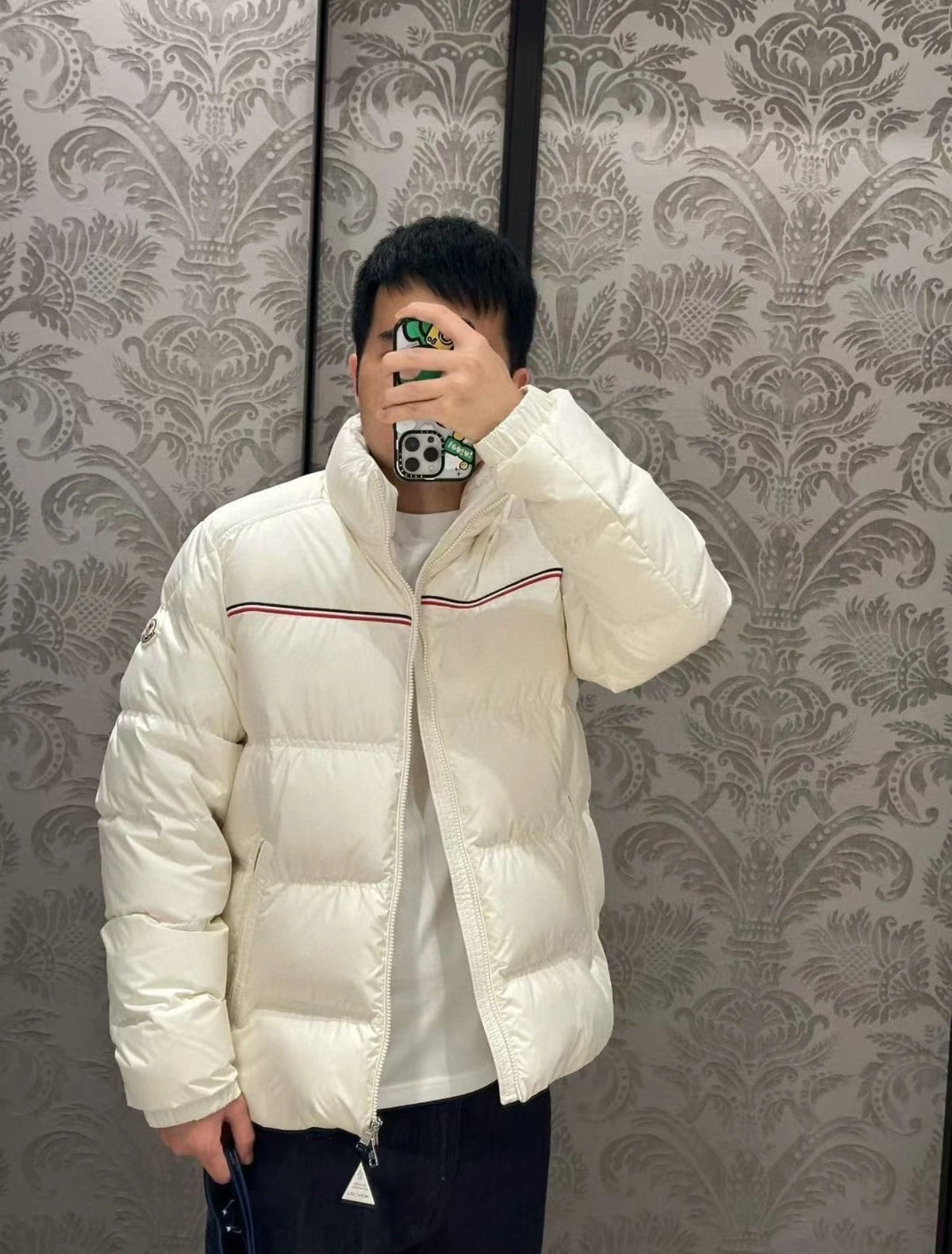 Moncler Men's Zip-Up Embroidered Down Jacket - view 15