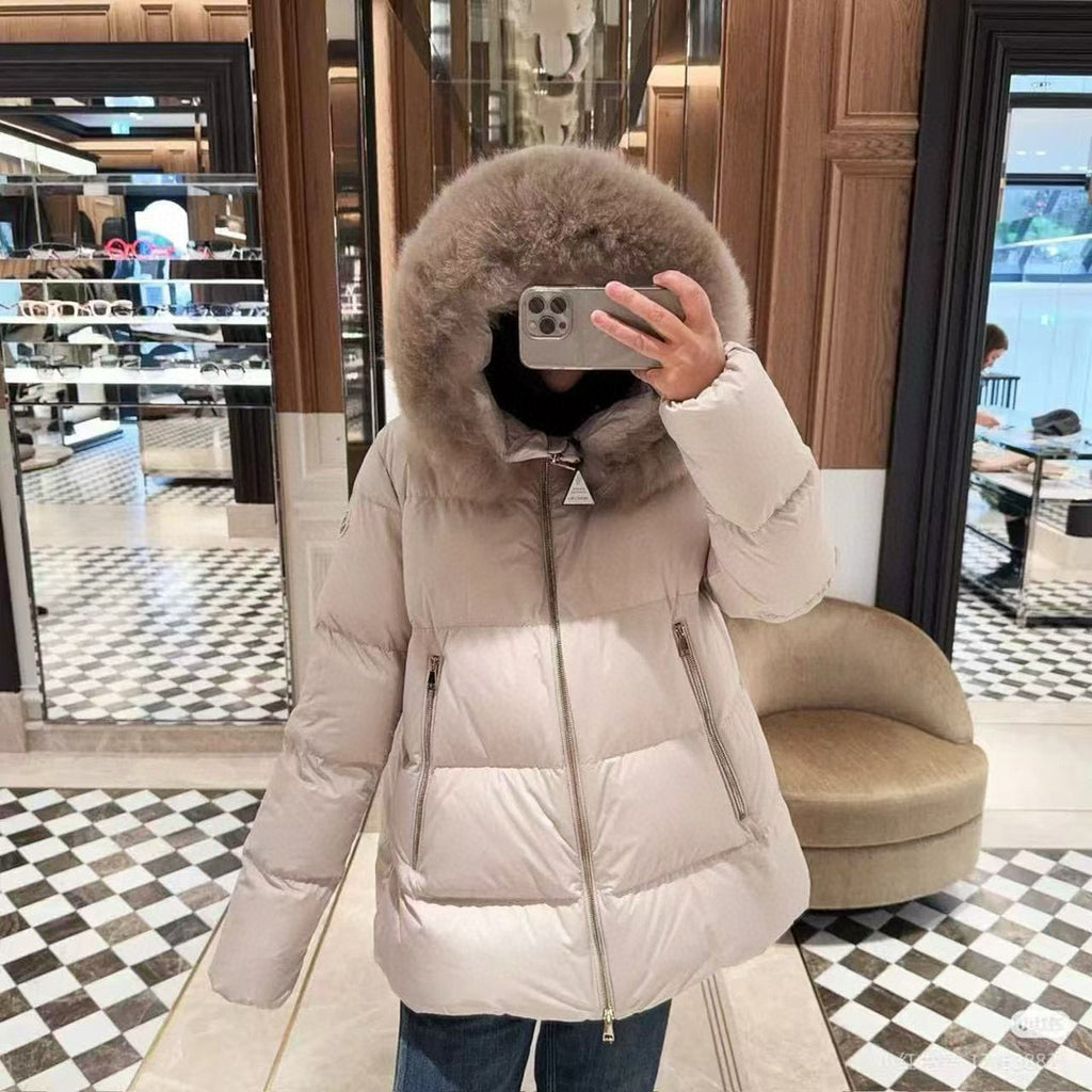 Moncler Women's Hooded Zip-Up Down Jacket - view 16
