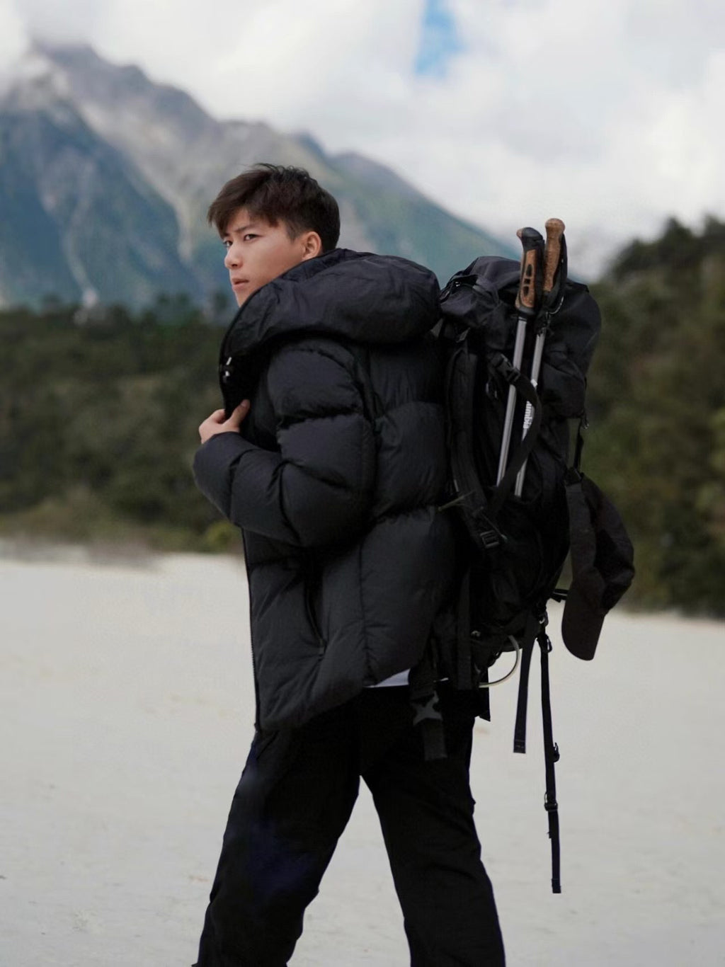 Moncler Hooded Zip-Up Embroidered Down Jacket - view 16
