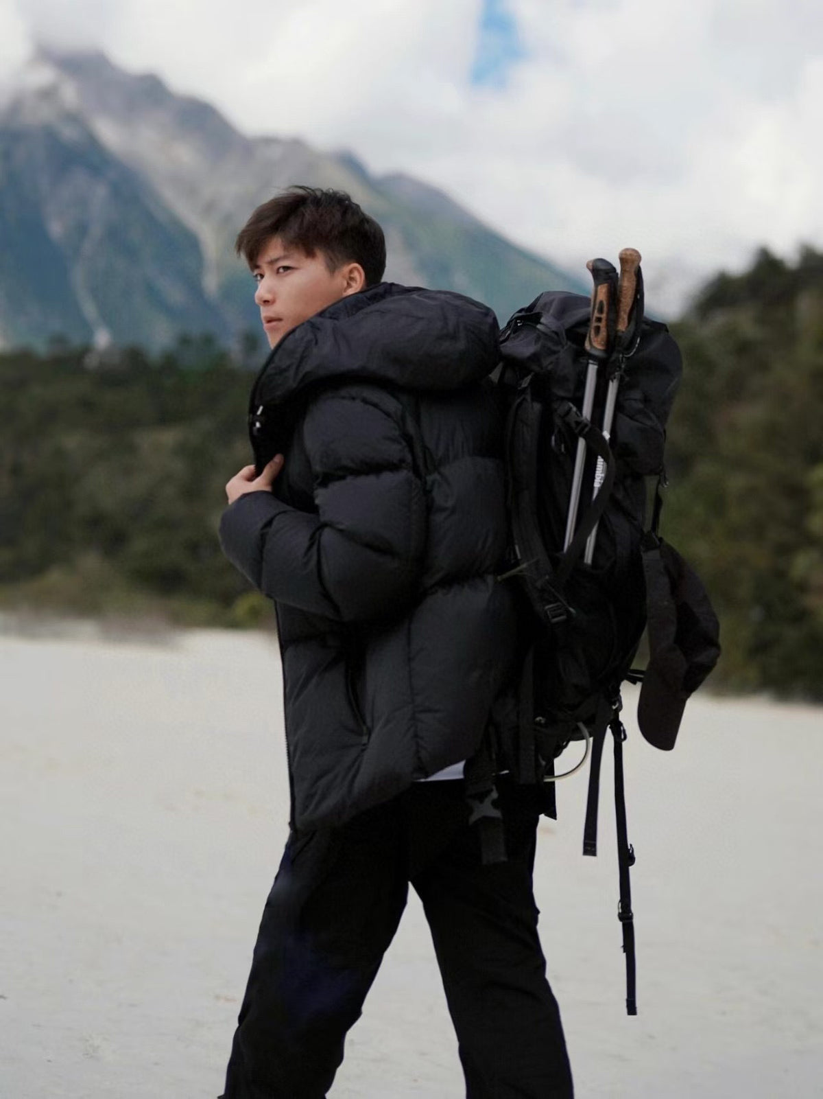 Moncler Hooded Zip-Up Embroidered Down Jacket - view 16