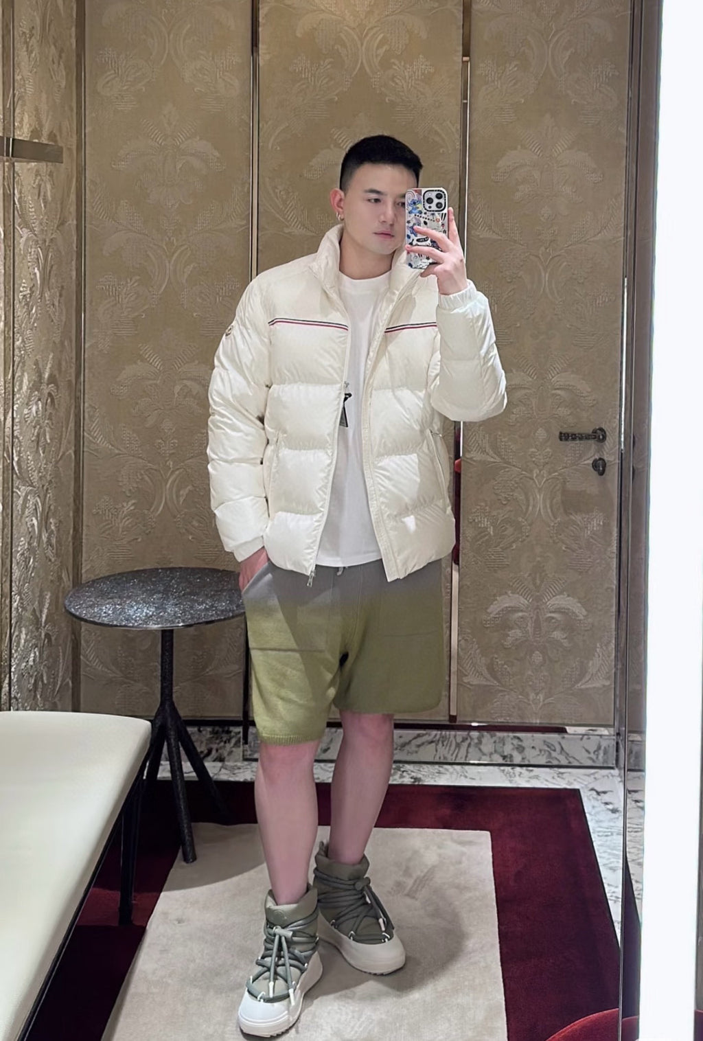 Moncler Men's Zip-Up Embroidered Down Jacket - view 16
