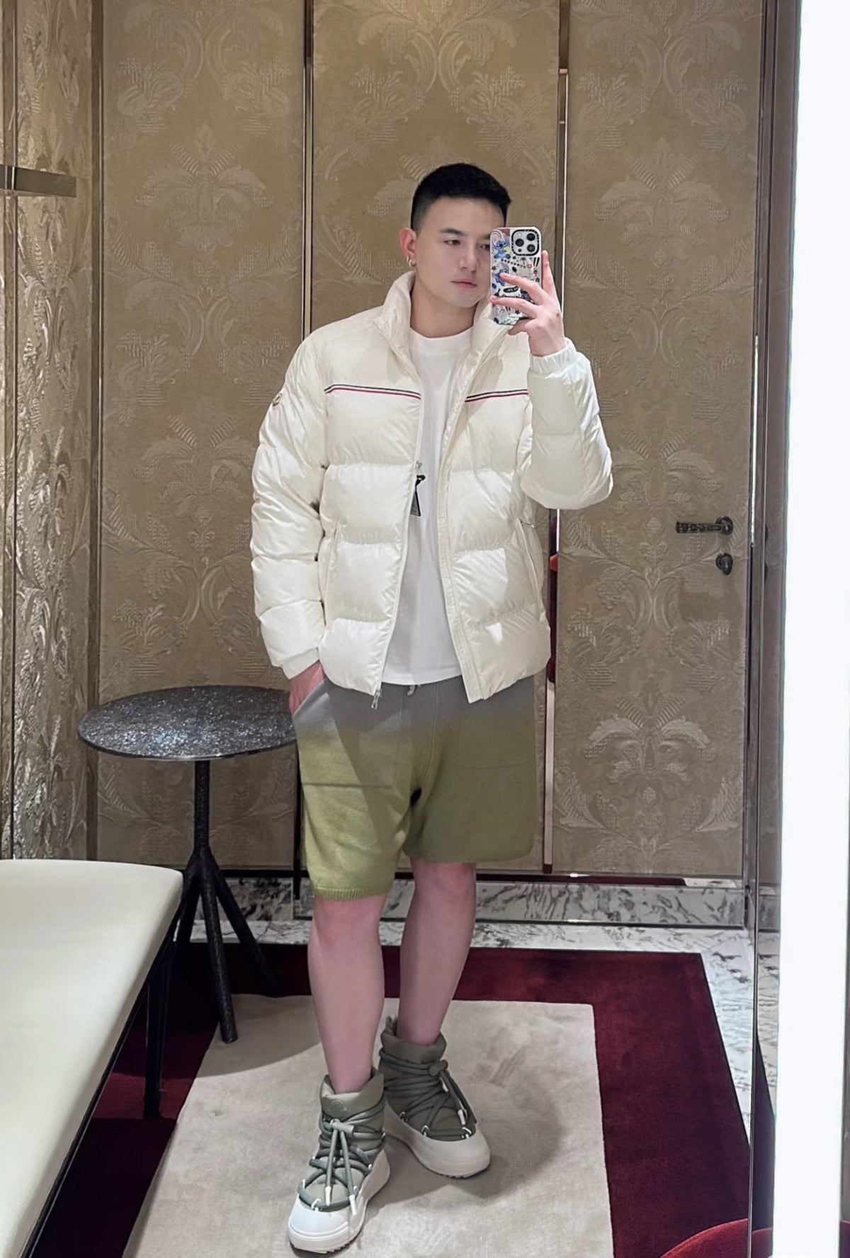 Moncler Men's Zip-Up Embroidered Down Jacket - view 16