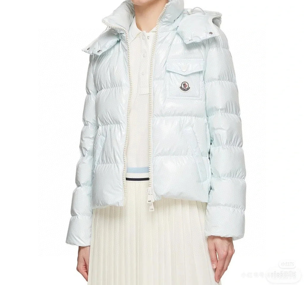 Moncler Women's Hooded Zip-Up Logo Down Jacket - view 16