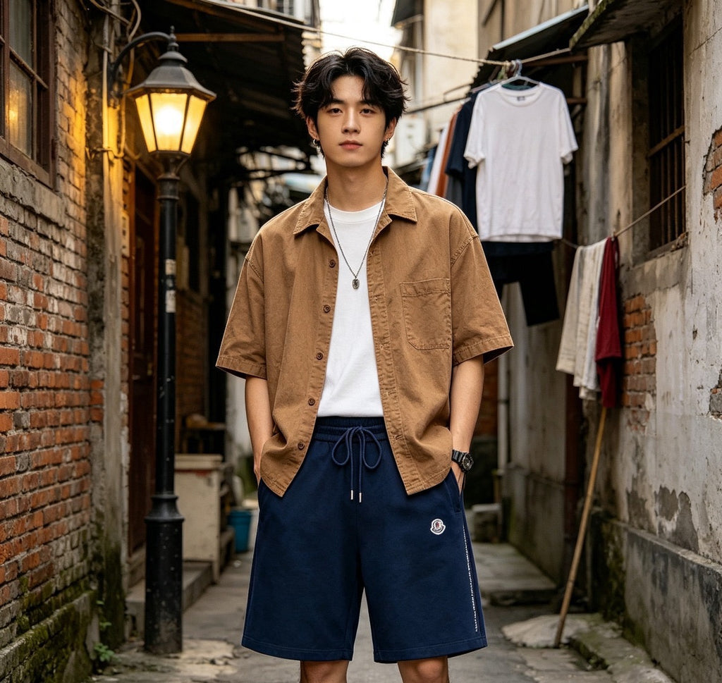 Moncler Embroidered Logo Short - view 16