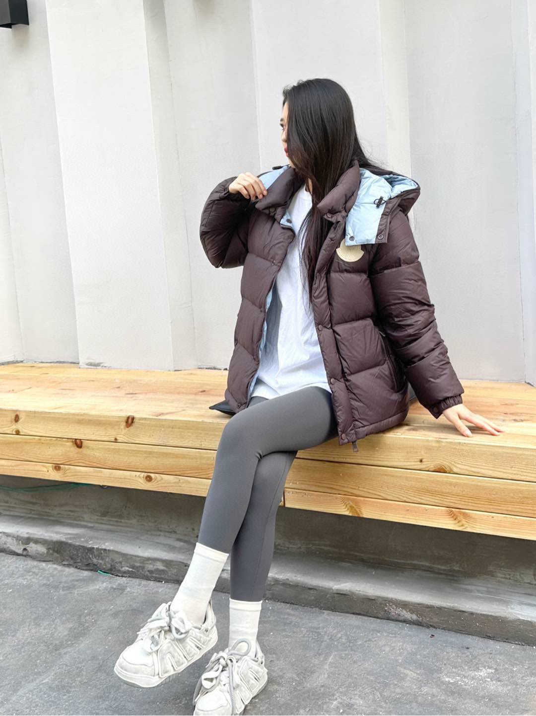 Moncler Hooded Embroidered Down Jacket - view 16