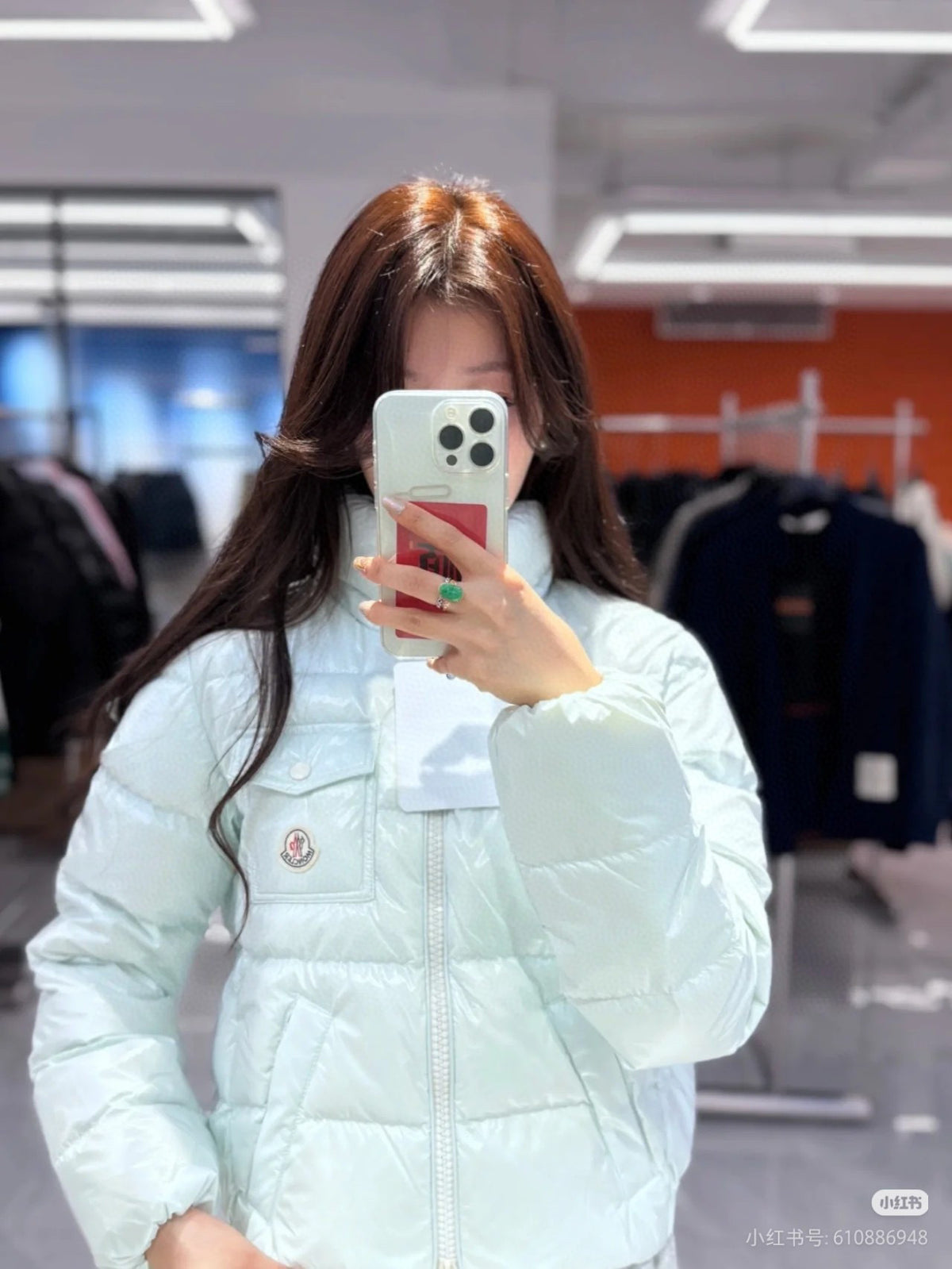 Moncler Women's Hooded Zip-Up Logo Down Jacket - view 17