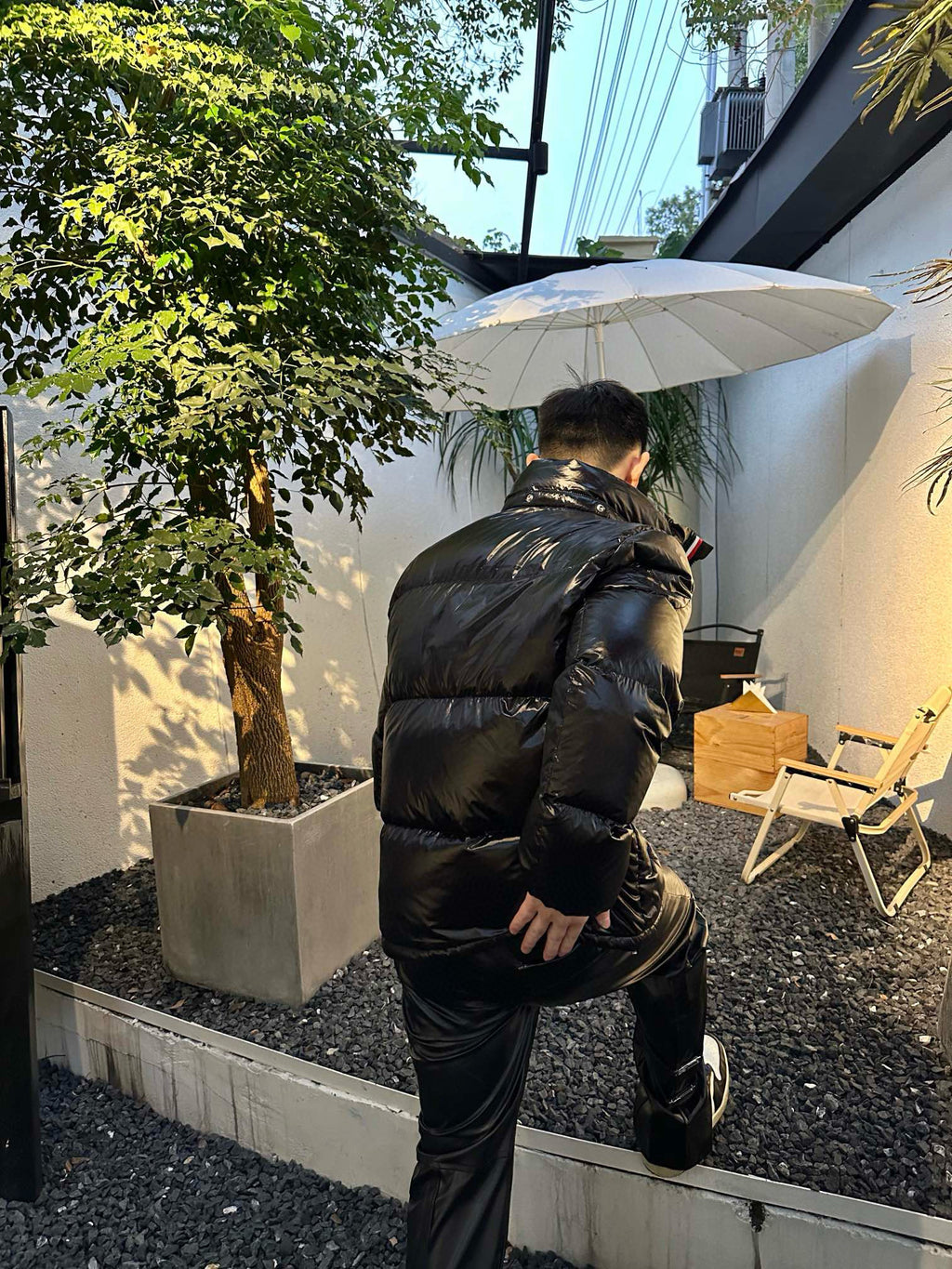 Moncler Hooded Zip-Up Down Jacket - view 17
