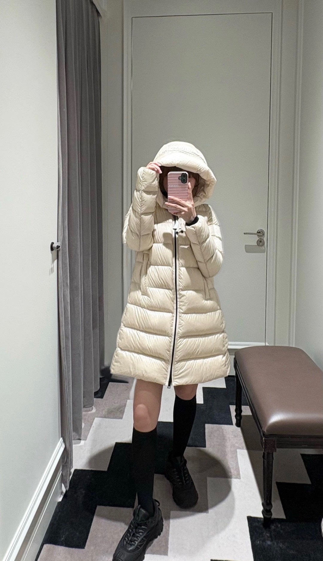 Moncler Women's Hooded Lightweight Down Jacket - view 17