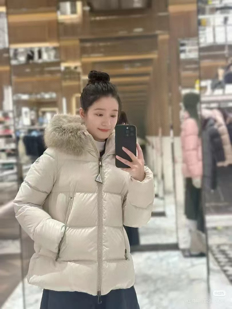 Moncler Women's Hooded Zip-Up Down Jacket - view 17