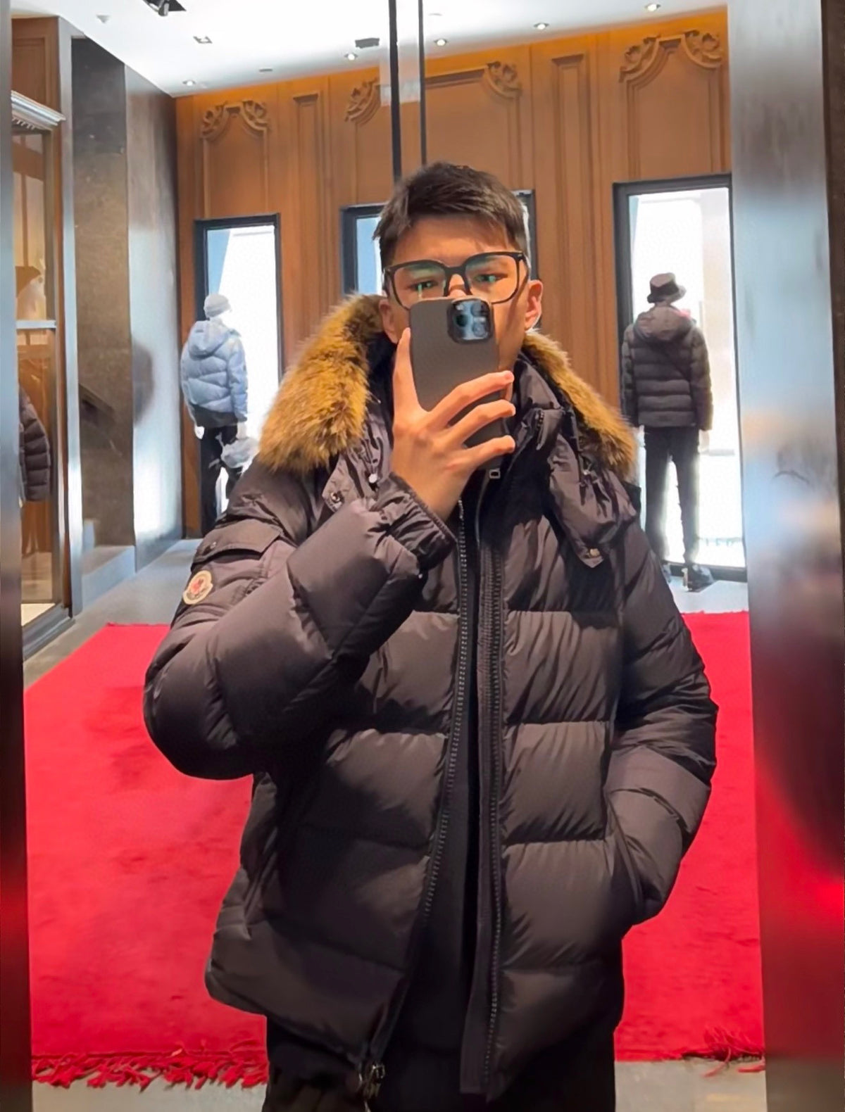 Moncler Men's Hooded Zip-Up Down Jacket - view 17