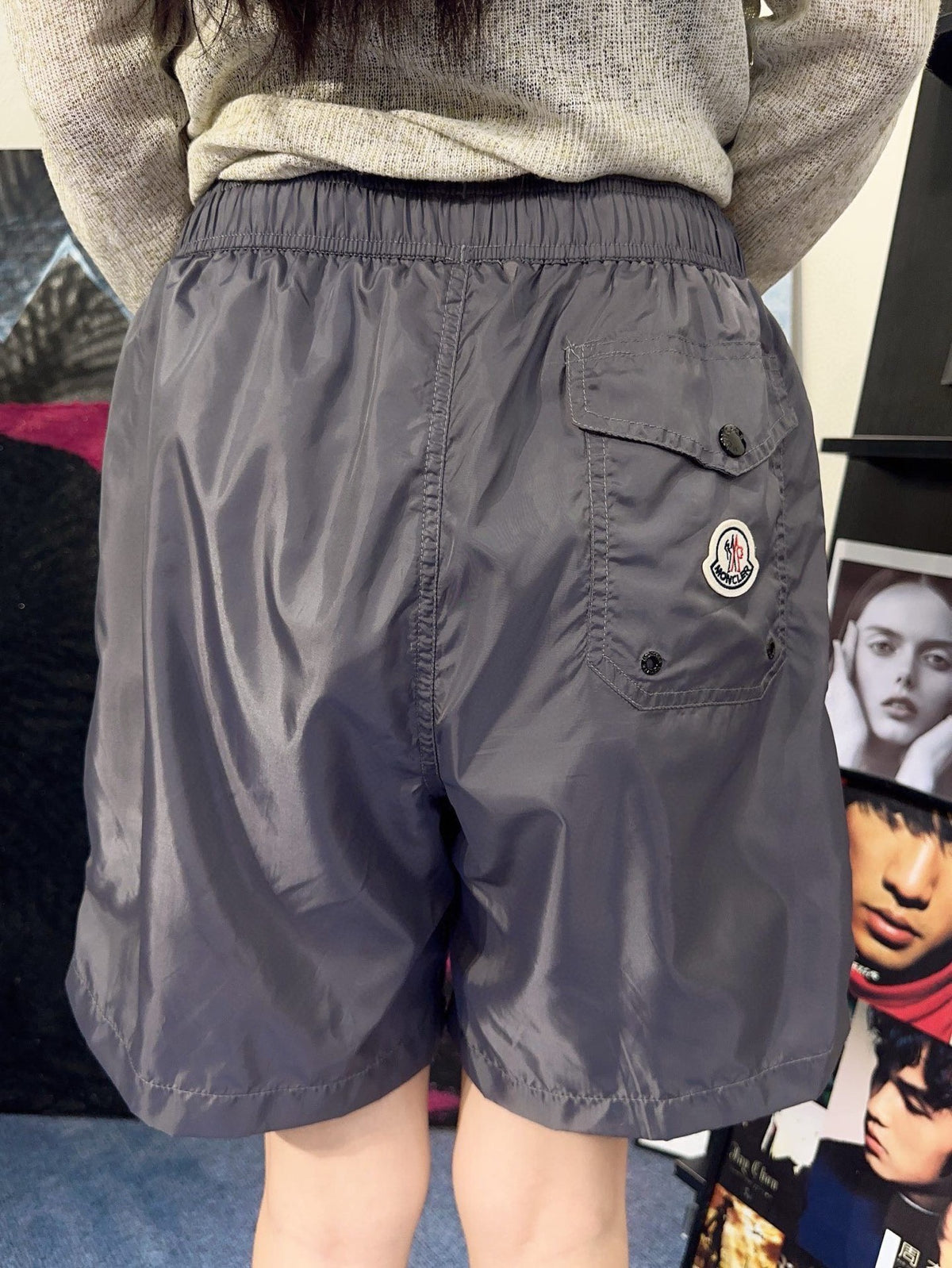 Moncler Logo Lightweight Short - view 17