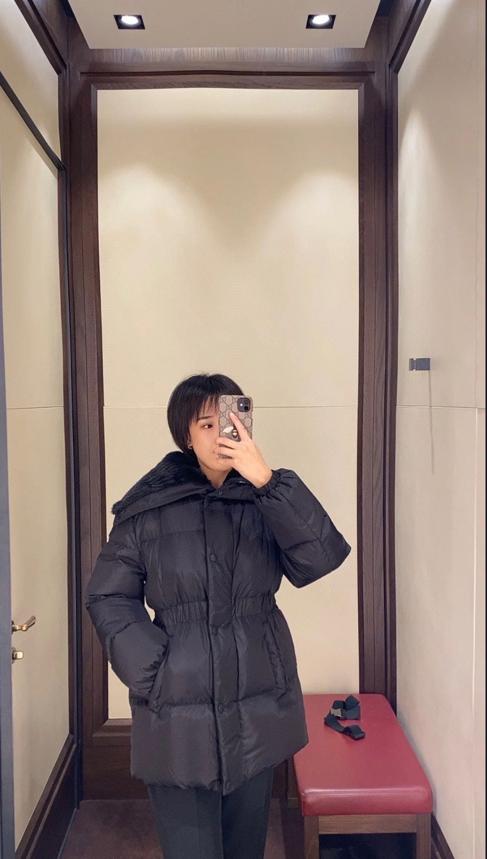 Moncler Women's Zip-Up Embroidered Down Jacket - view 17