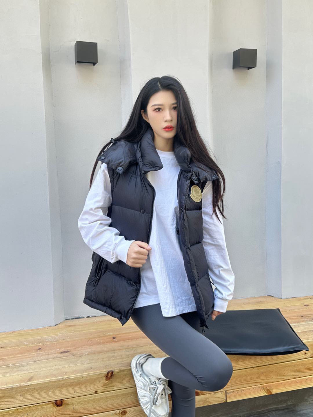 Moncler Hooded Embroidered Down Jacket - view 17