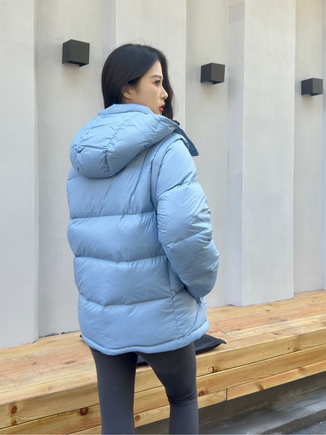 Moncler Hooded Embroidered Down Jacket - view 17