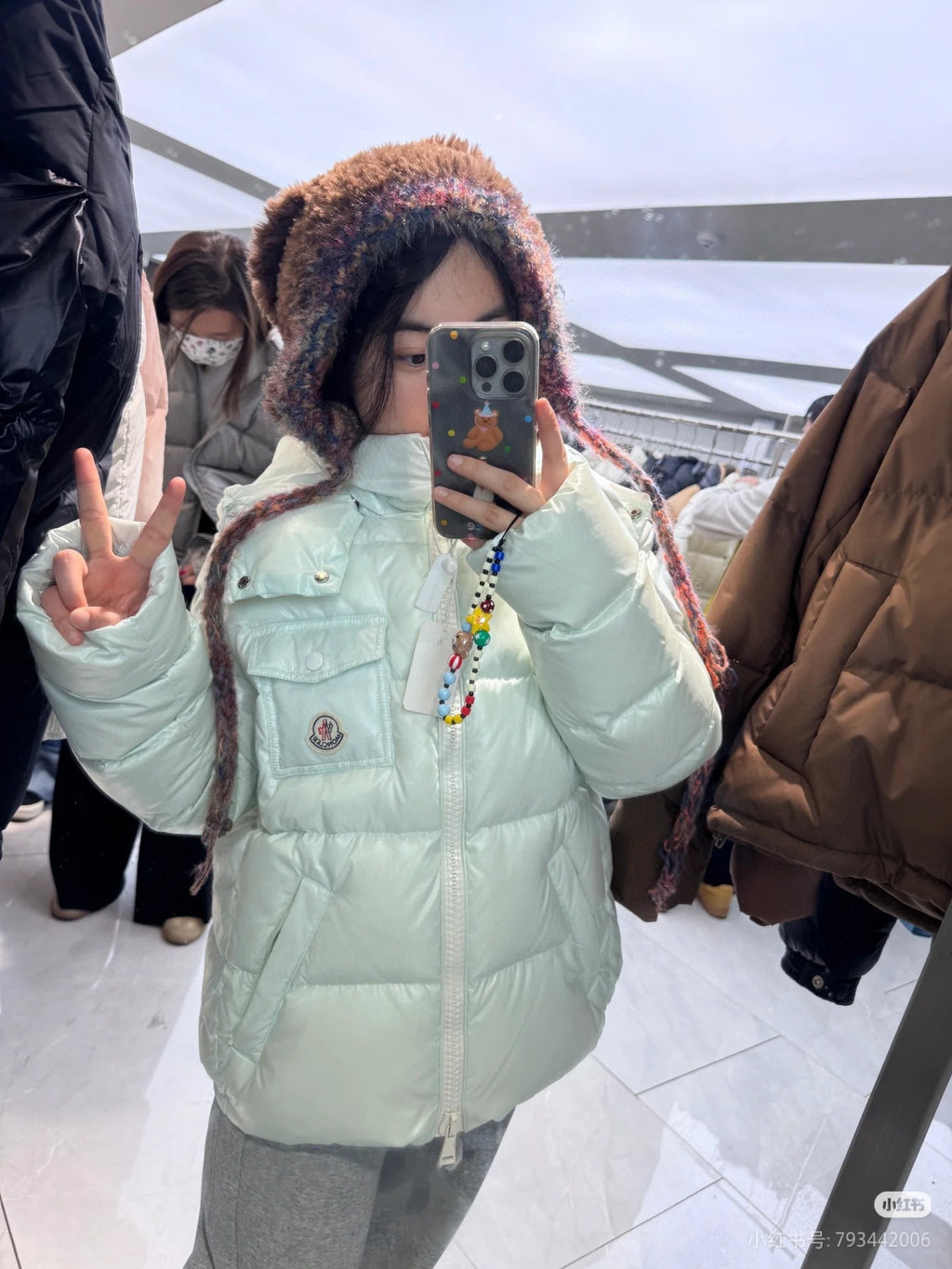 Moncler Women's Hooded Zip-Up Logo Down Jacket - view 18