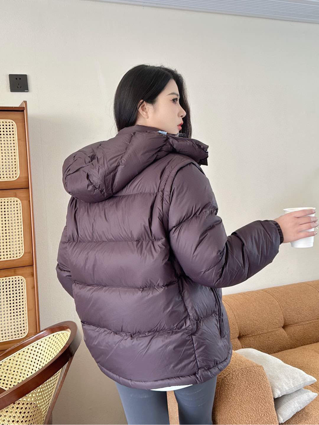Moncler Hooded Embroidered Down Jacket - view 18