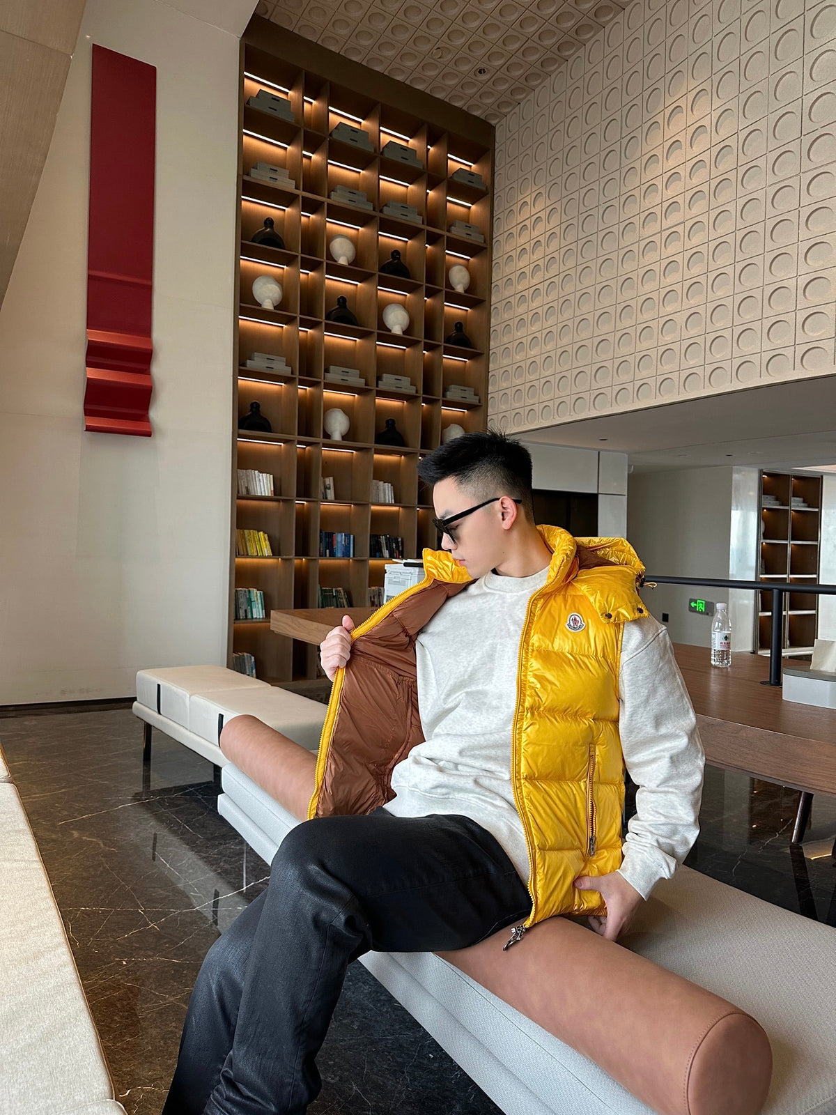 Moncler maya Hooded Zip-Up Logo Vest - view 18