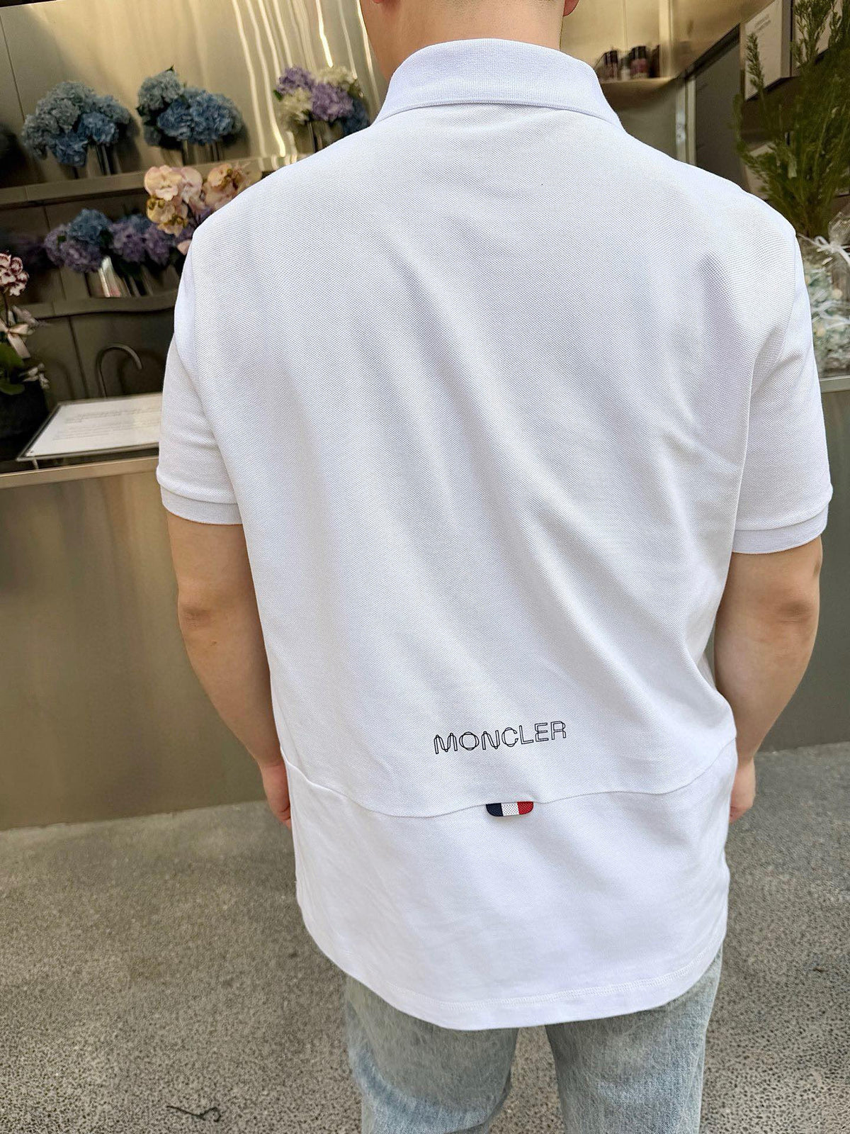 Moncler Embroidered Polo Shirt - Black - view 18