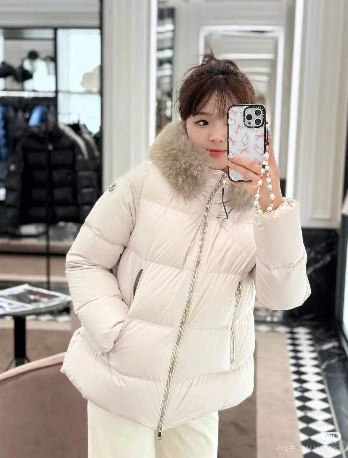 Moncler Women's Hooded Zip-Up Down Jacket - view 18