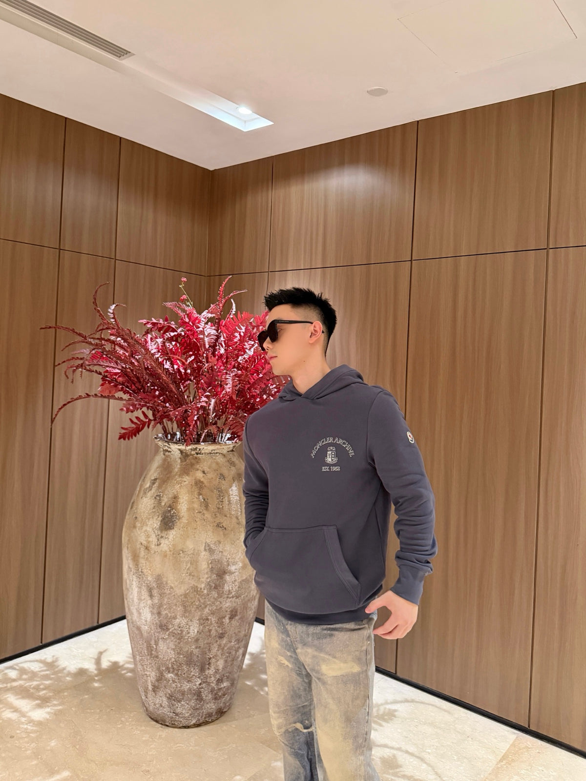Moncler Hooded Embroidered Hoodie - view 18