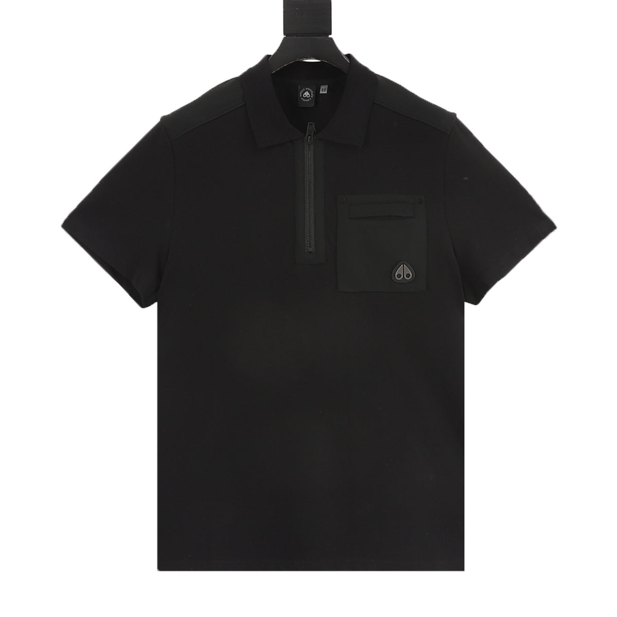 Moncler Zip-Up Logo Polo Shirt - view 1